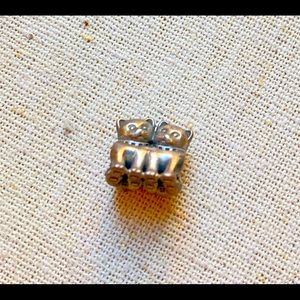 Pandora double love cats charm bracelet charm